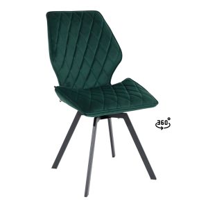 Стул Rafael M-R 360, d13 DARK GREEN LUXчерный