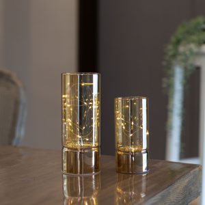 Светодиодный декор AKS тип 1 ( К-т Ваз 7х15см+8х20см, 10LED+20LED, 2АА+3АА )