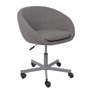 Кресло поворотное ELENA, ткань, серый