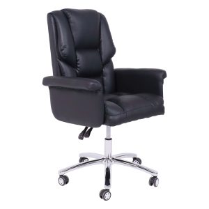 Кресло рабочее, поворотное HOMER, ECO, черный