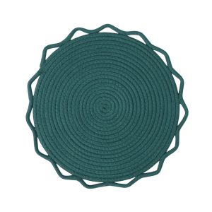 Подставка сервировочная SERVIVA, круглая, темно-зеленый, 38см