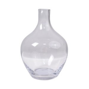 Ваза стеклянная FOAM, прозрачная, 13*20см