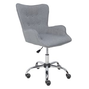 Кресло поворотное BELLA, ткань/серый