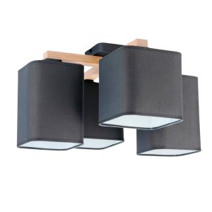 Светильник QUADRO, потолочный, 4*E27, серый