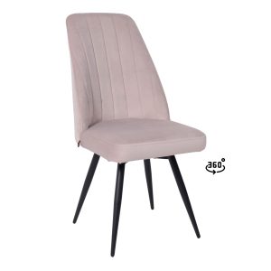 Стул LEONARD M-R1 360, d07 PEARL GREY LUXчерный