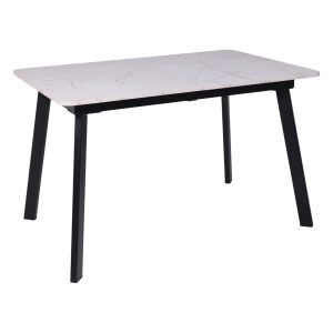 Стол AV 1209/1, ЛМДФ, раздвижной 1200(1600)*800 Азул Оникс/черный