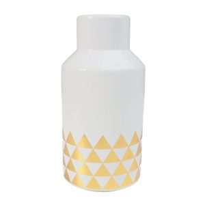 Ваза керамическая WEST, белый, 10,5*10,5*20см