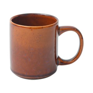 Кружка OPALUS, фарфор, каштановый, 350мл