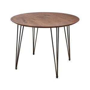 Стол ДЕМАВЕНД, d100*74, дуб мореный/черный (ПР-4 DSW (Т27) (02) Кс-12)