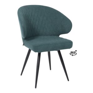 Стул ROB-R1 360, b10 GREEN LUXчерный