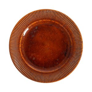 Блюдо AURORA, фарфор, каштановый, d25.5*3см