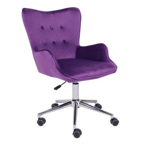 Кресло поворотное BELLA, велюр/фиолетовый