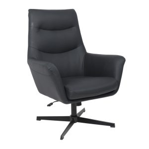 Кресло HUDSON, экокожа, черный PU-24/черный