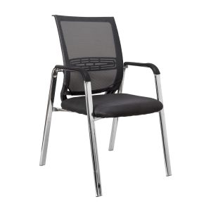 Стул MARCUS, чёрный+черный/хром