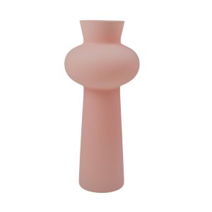 Ваза стеклянная RADIANCE, розовый, 13*29см