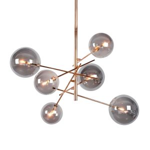 Светильник BUBBLE, потолочный, 6*G9, дымчатый