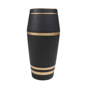 Ваза керамическая STORM, черный, 11*11*20см