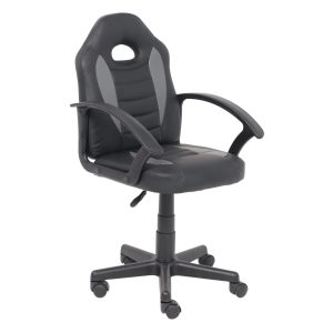 Кресло поворотное WEB, ECO, черный+серый