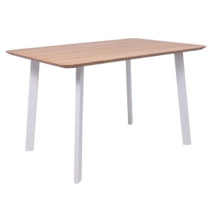 Стол МАЙОН, 120*80*74, дуб натуральный/белый (ПР-2 DSW (Т27) (02) КС-60)