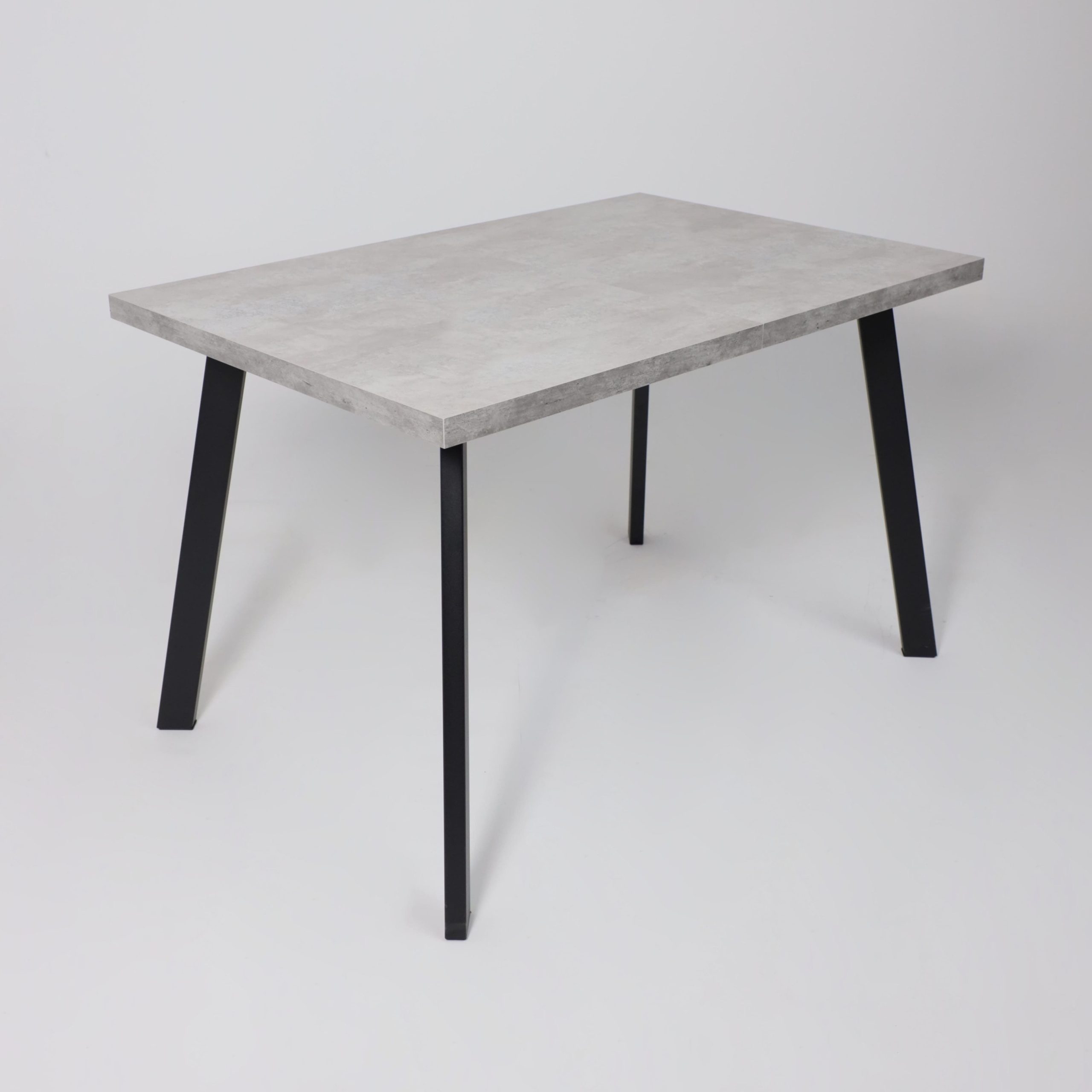 Стол BORG-120, раздвижной 120(160)х80, Серый сланец/Чёрный