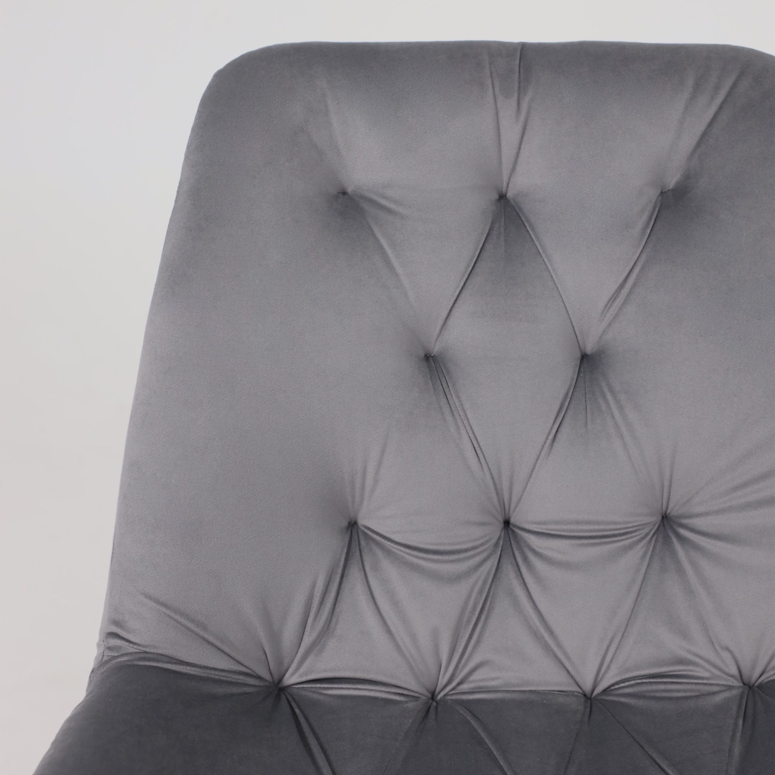 Стул AV 435, поворотный, темно-серый бархат H-15/черный