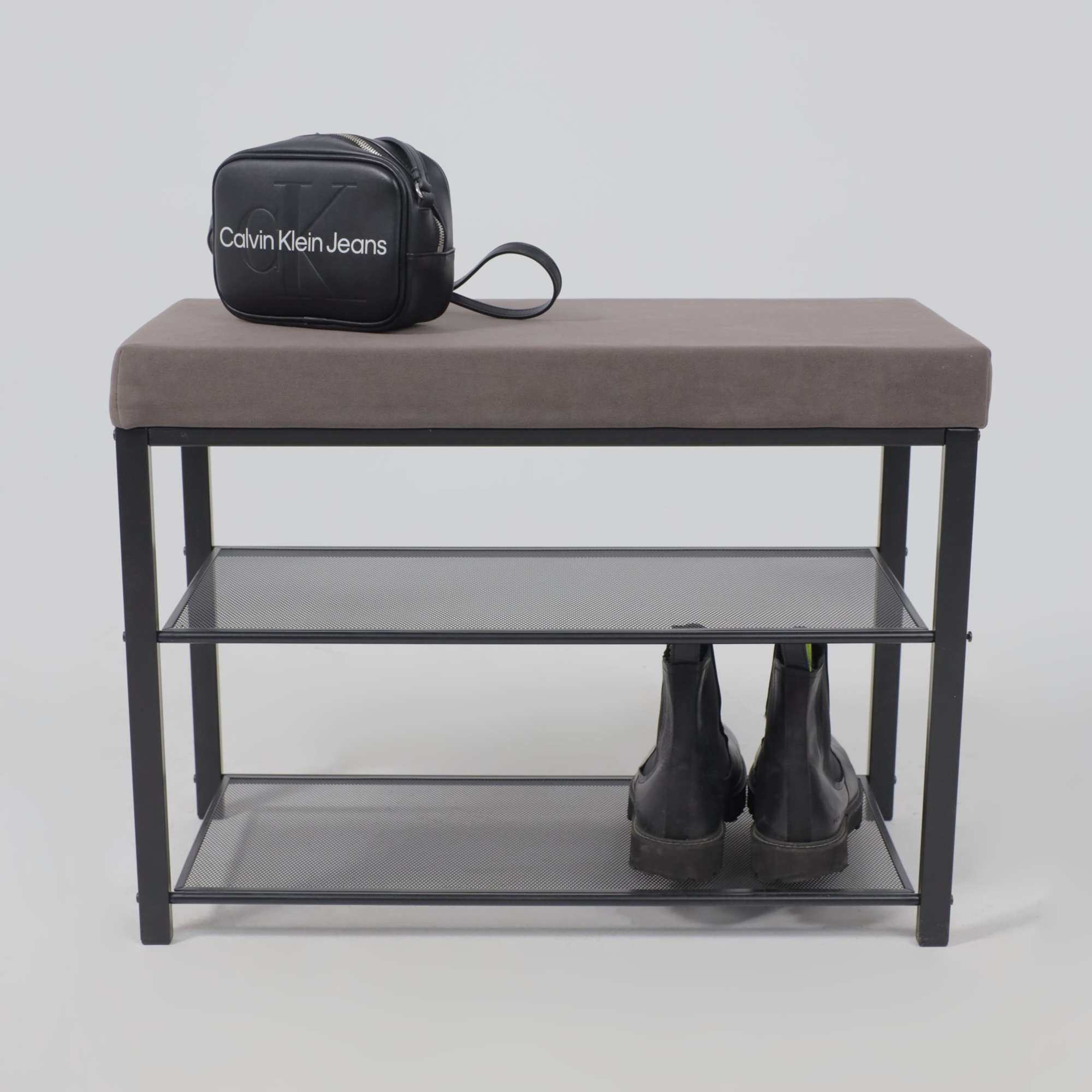 Банкетка ТОРОНТО 23S, серый/черный