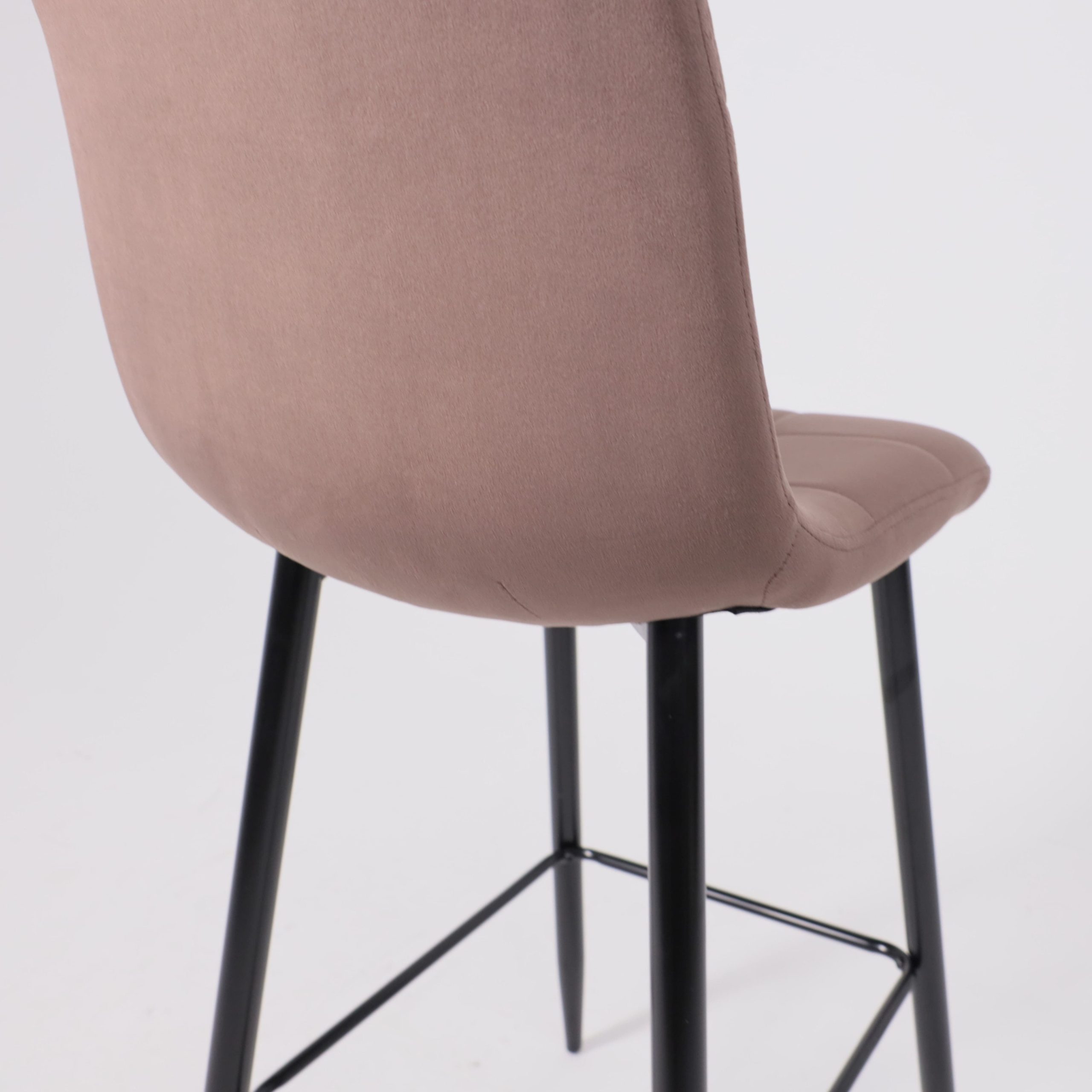 Стул STELLA, барный, коричневый велюр HLR49/черный