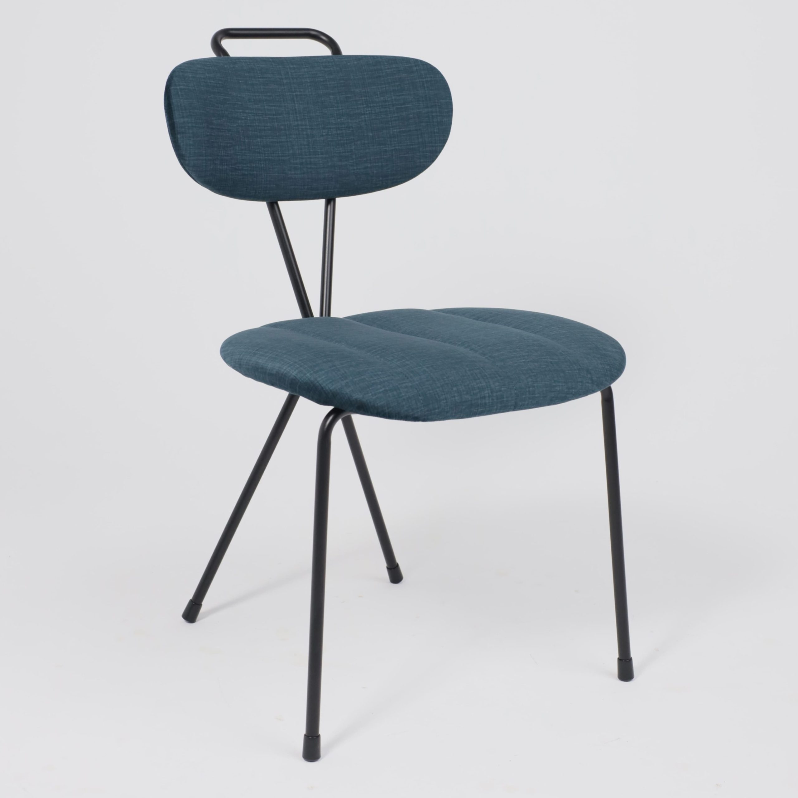 Стул TORI, темно-бирюзовый велюр VOSS 86/черный