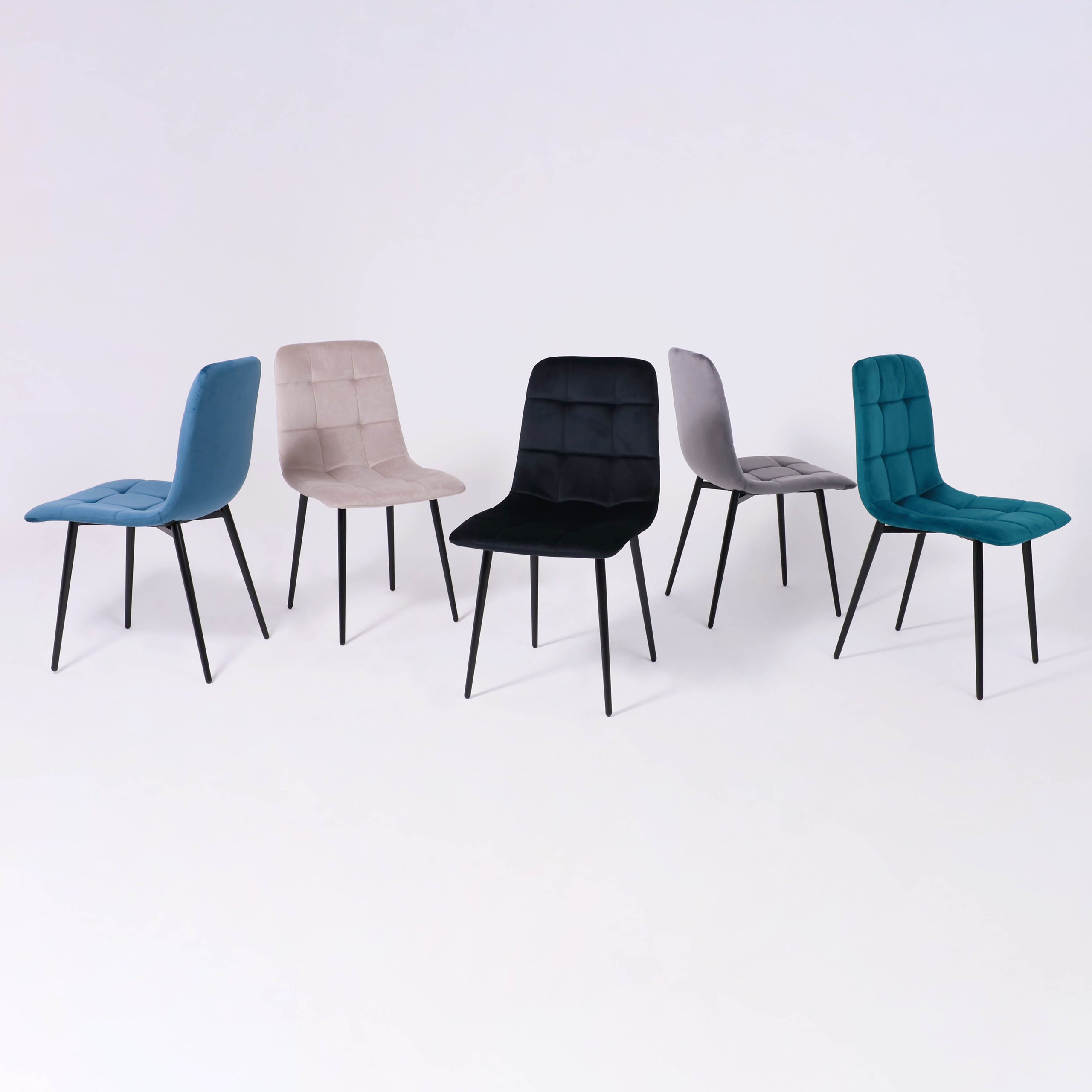 Стул AV 406-N, бежевый бархат Confetti smoke/черный