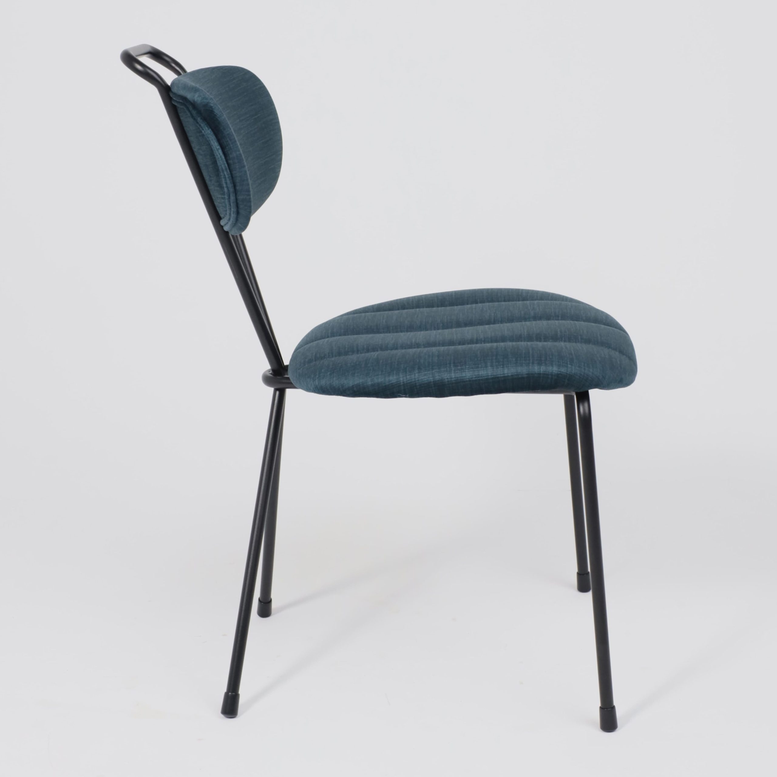 Стул TORI, темно-бирюзовый велюр VOSS 86/черный