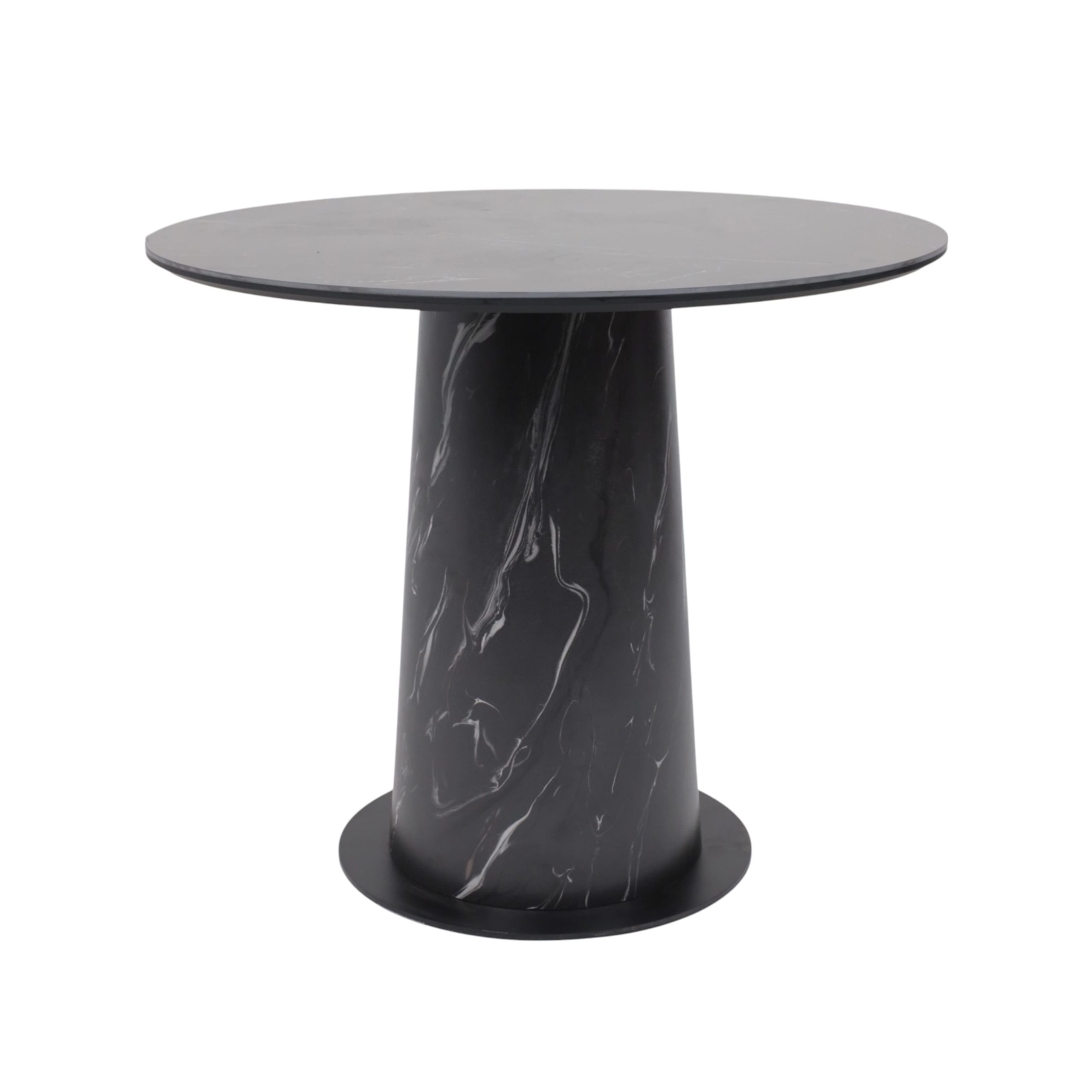 Стол AV 2317, МДФ+керамика, нераздвижной 900 черный, матовый SHAKESPEARE/черный+HPL Асти