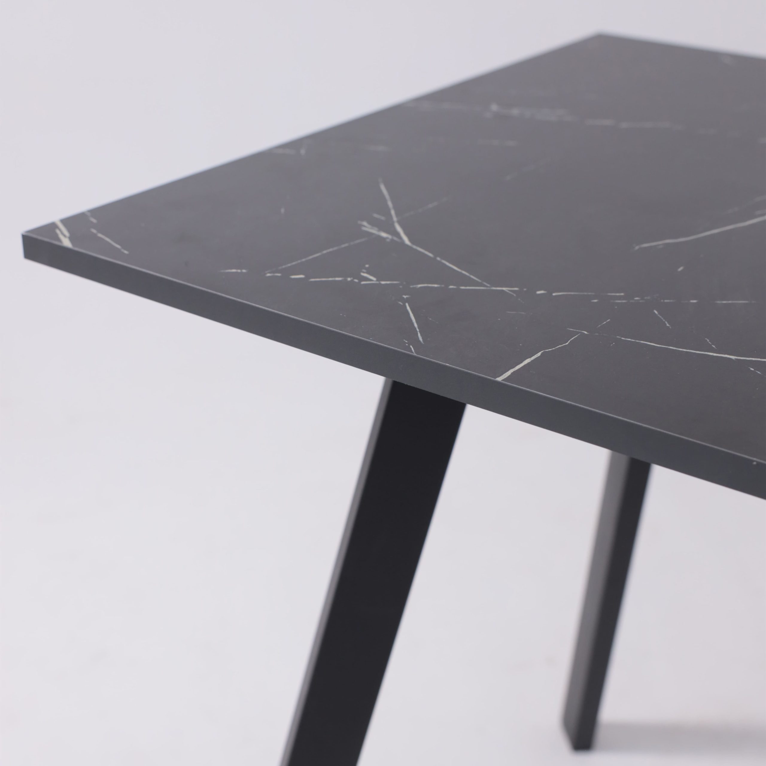 Стол SOLO 102*67, Мрамор неро маркина/черный