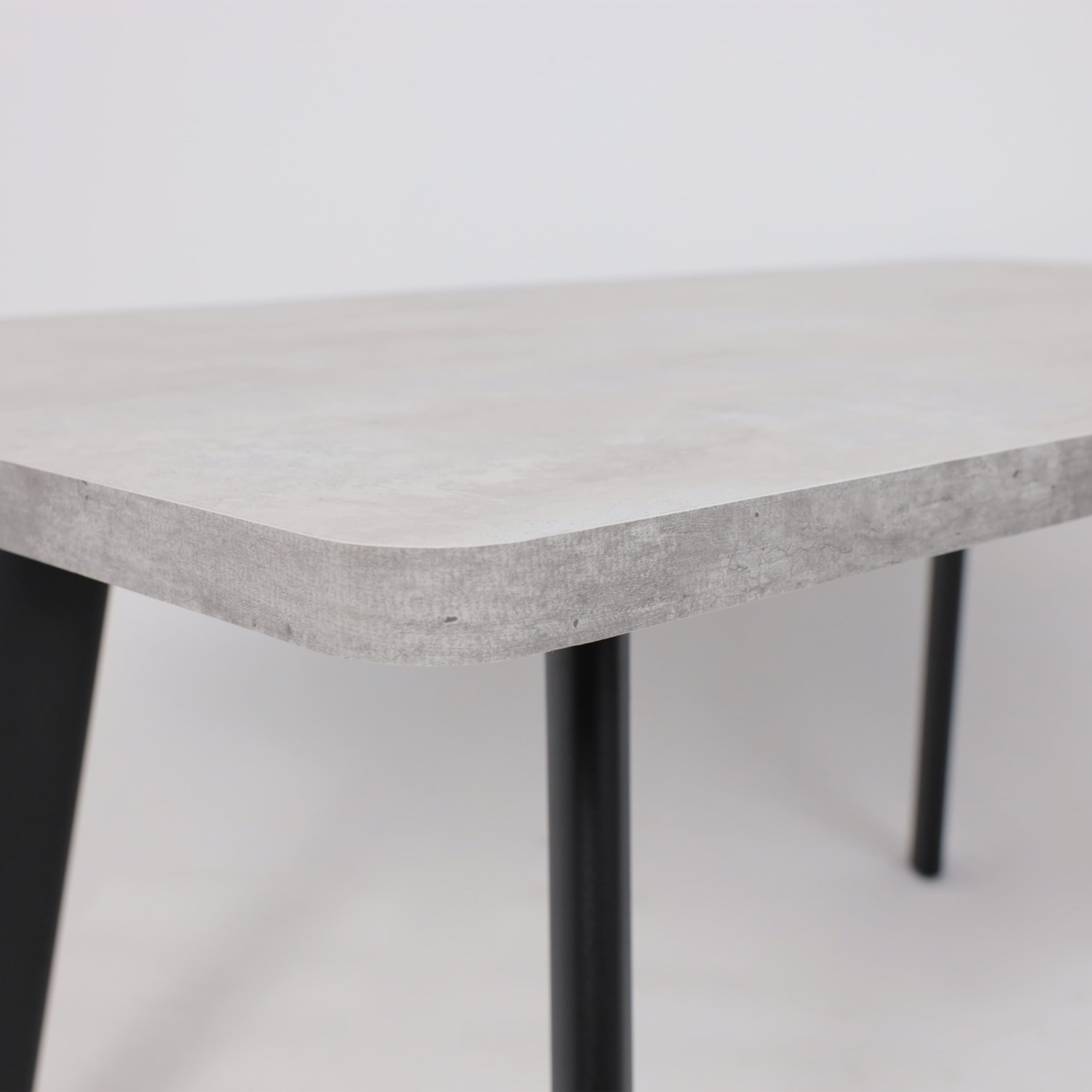 Стол LEON LUX RADIAL-160, раздвижной 160(205)х90, Серый сланец/Чёрный