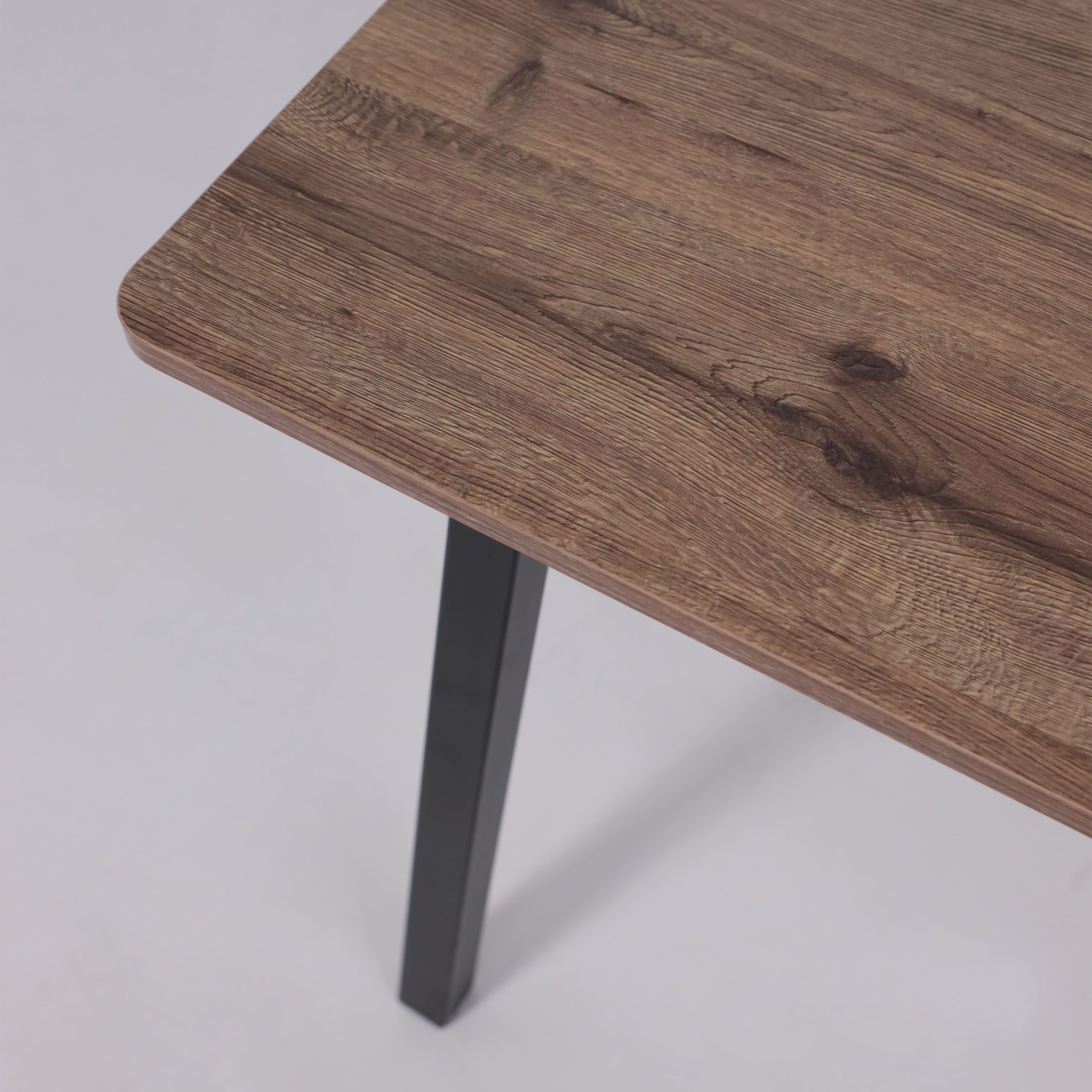 Стол TIRK RADIAL-94, раздвижной 94(126)х64, Дуб Веллингтон/Чёрный