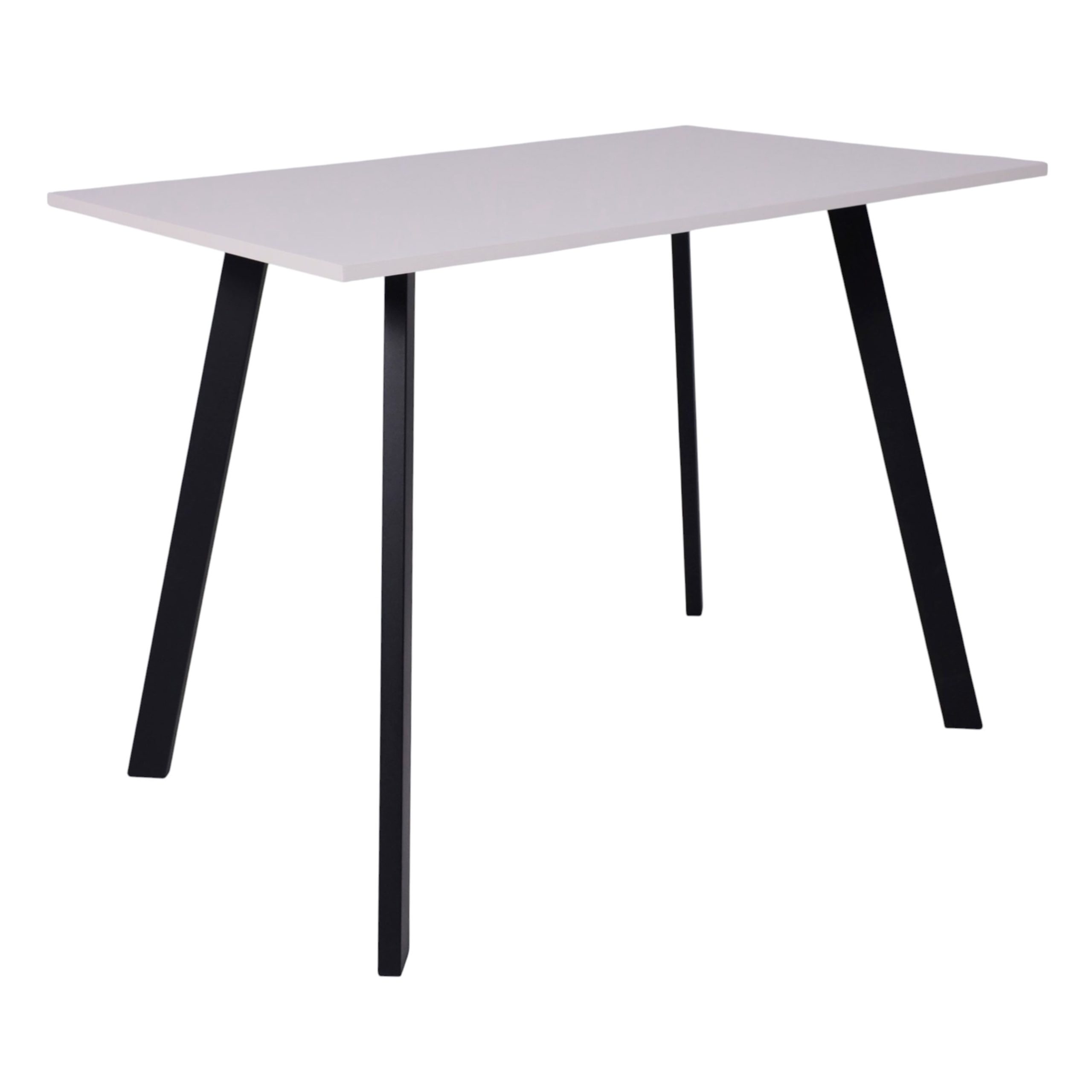 Стол SOLO 102*67, Белый структурный/черный