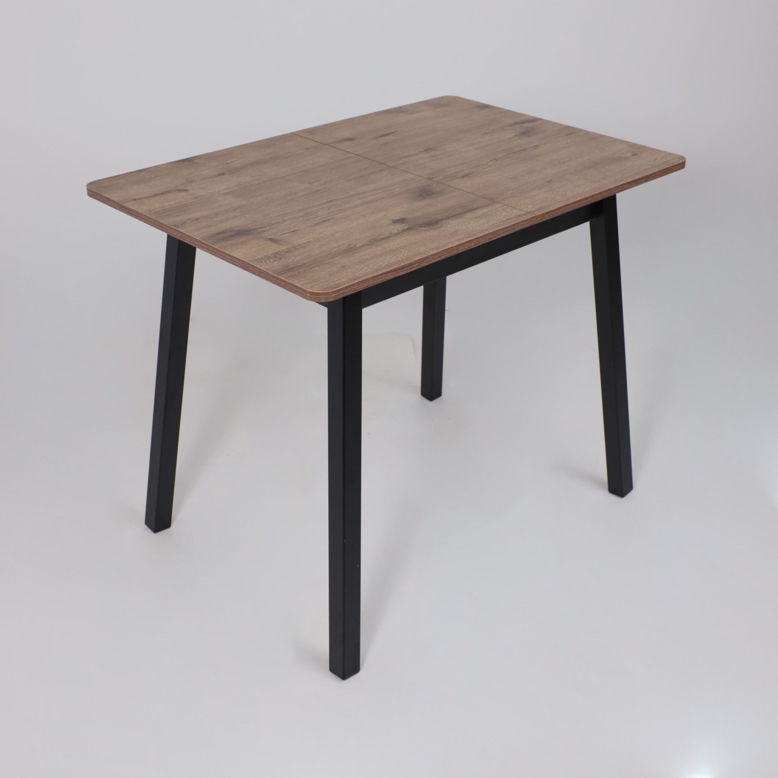 Стол TIRK RADIAL-94, раздвижной 94(126)х64, Дуб Веллингтон/Чёрный