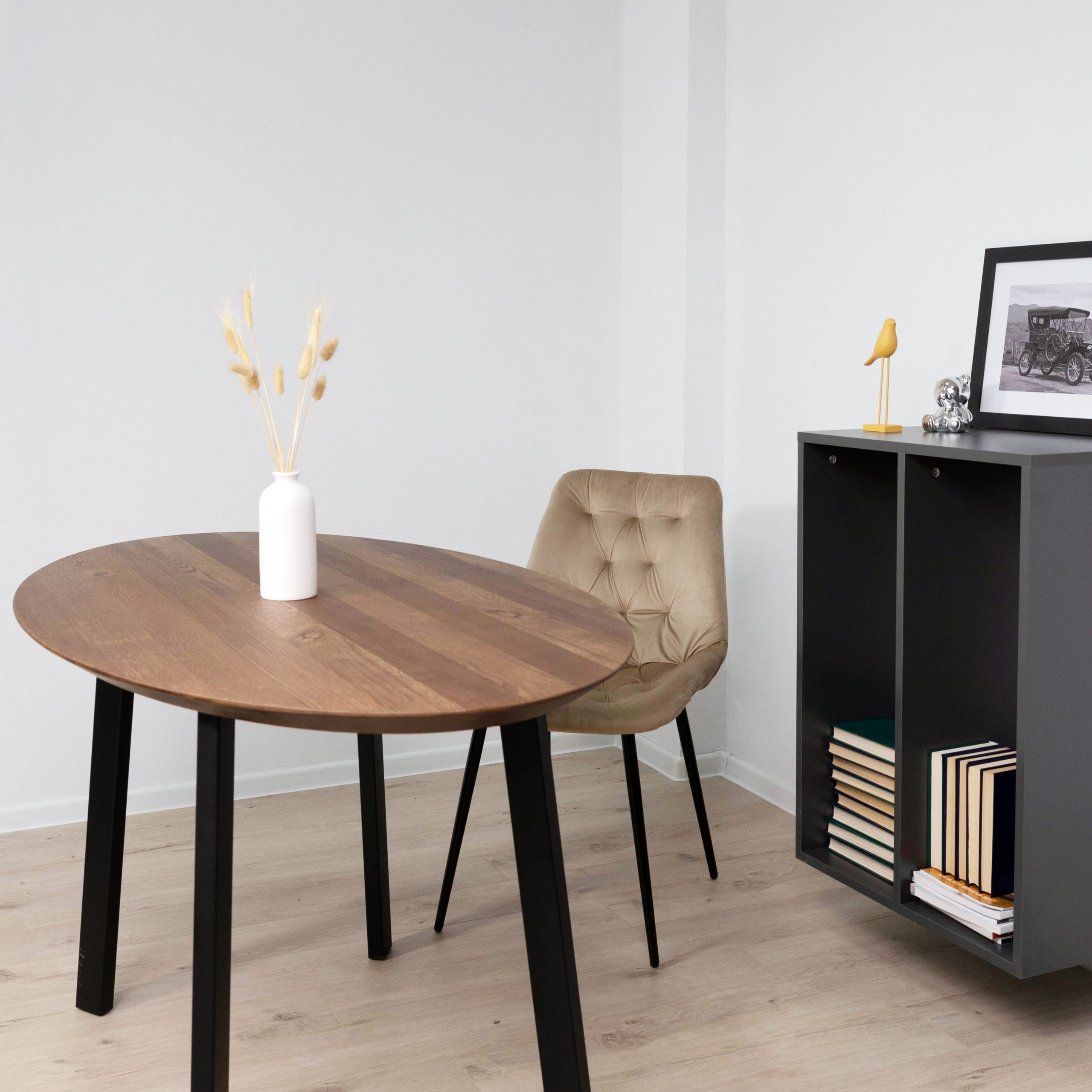 Стул AV 435, капучино бархат H-65/черный