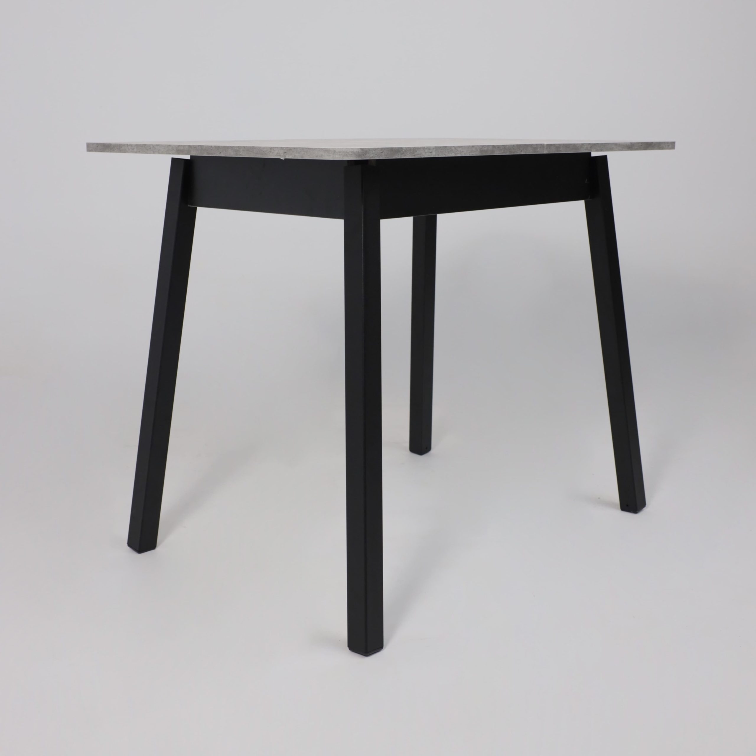 Стол TIRK RADIAL-94, раздвижной 94(126)х64, Серый сланец/Чёрный