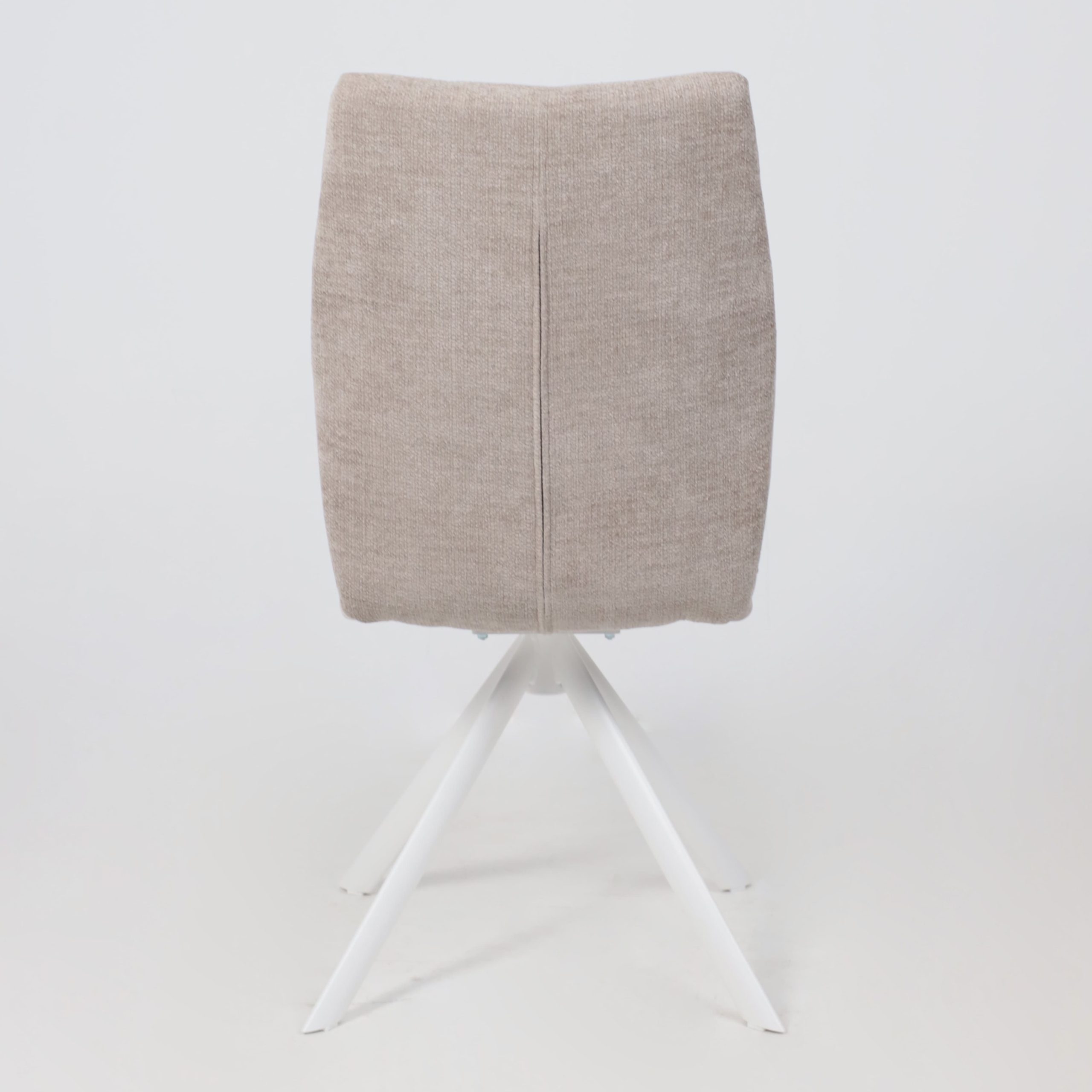 Стул SMART-R 360, g05 GREY BEIGE шенилл LUX - d07 PEARL GREY LUXбелый