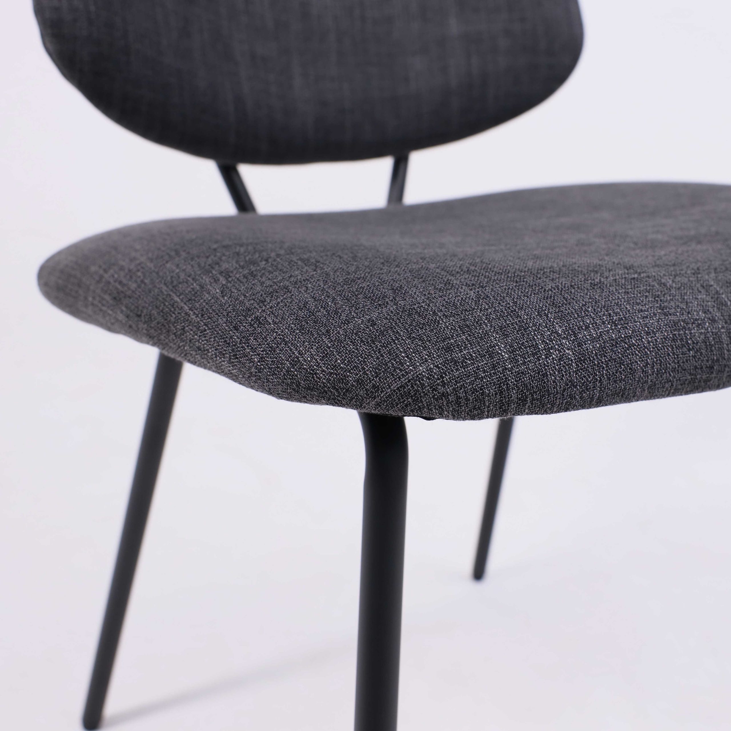 Стул DIXIE, темно-серая ткань/черный