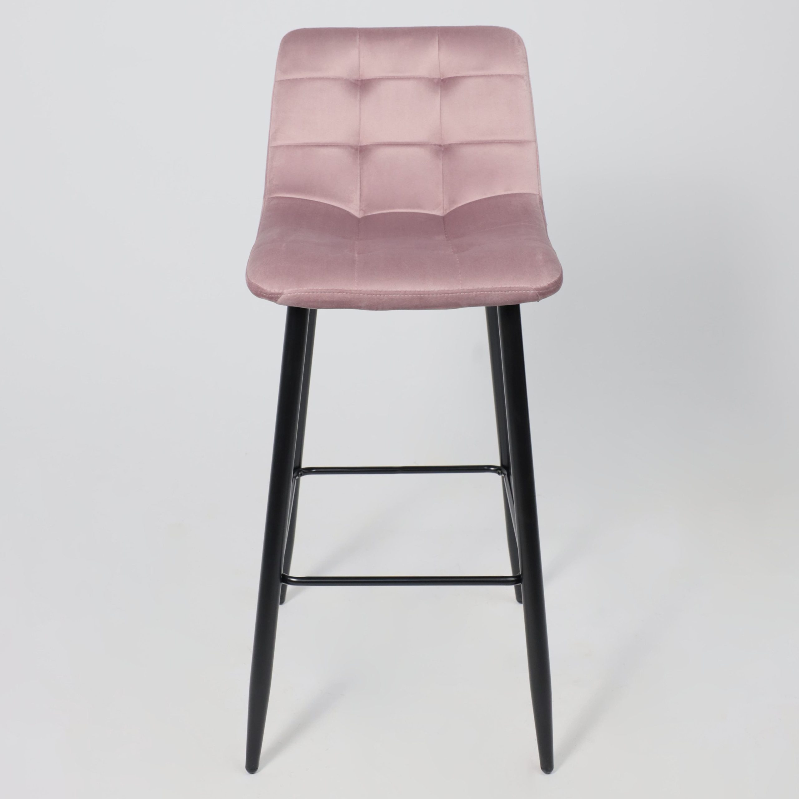 Стул STELLA, барный, пыльная роза велюр HLR25/черный