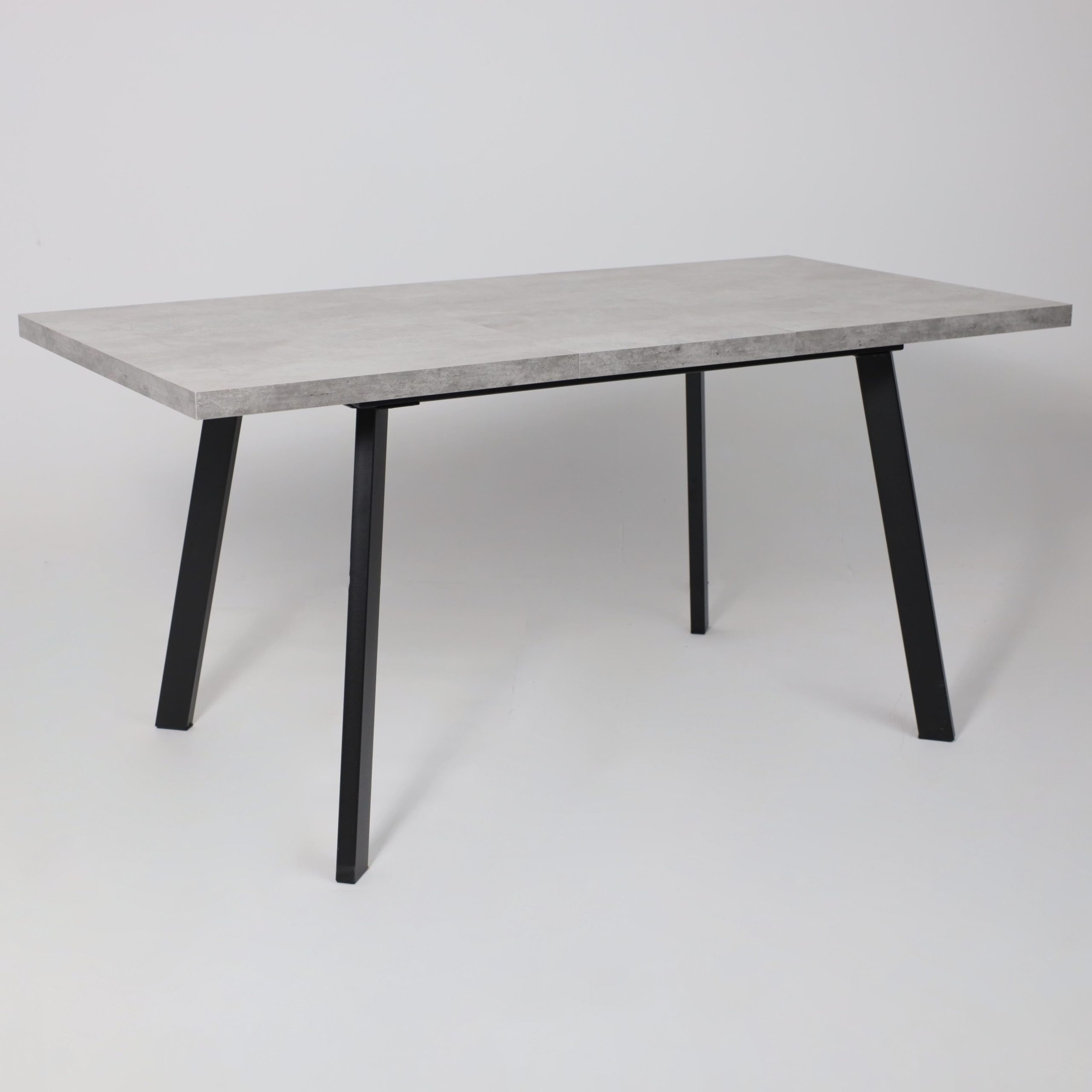 Стол BORG-120, раздвижной 120(160)х80, Серый сланец/Чёрный