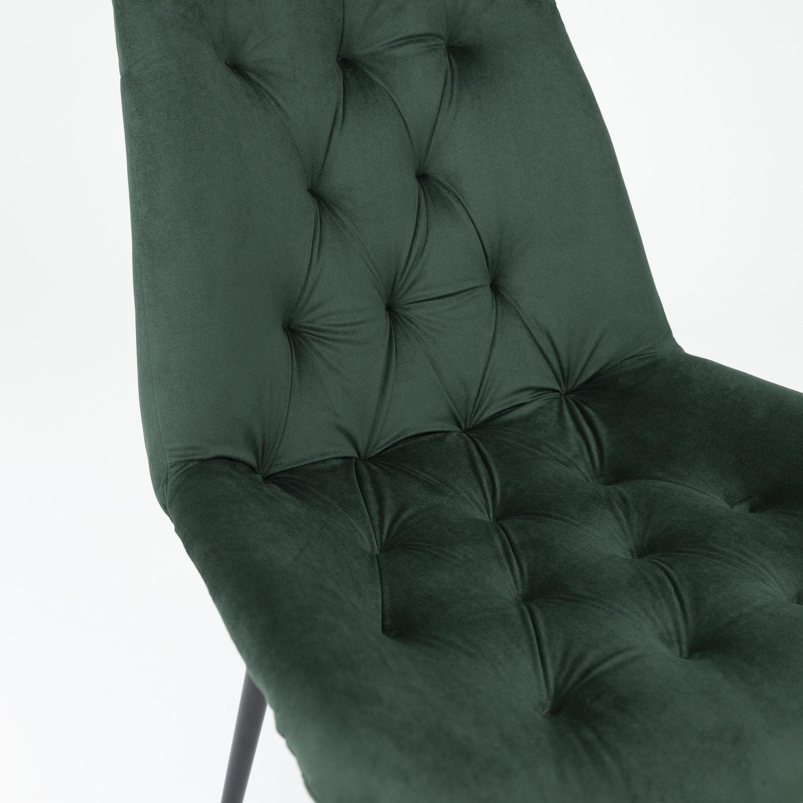 Стул AV 435, зеленый бархат Confetti deep forest/черный