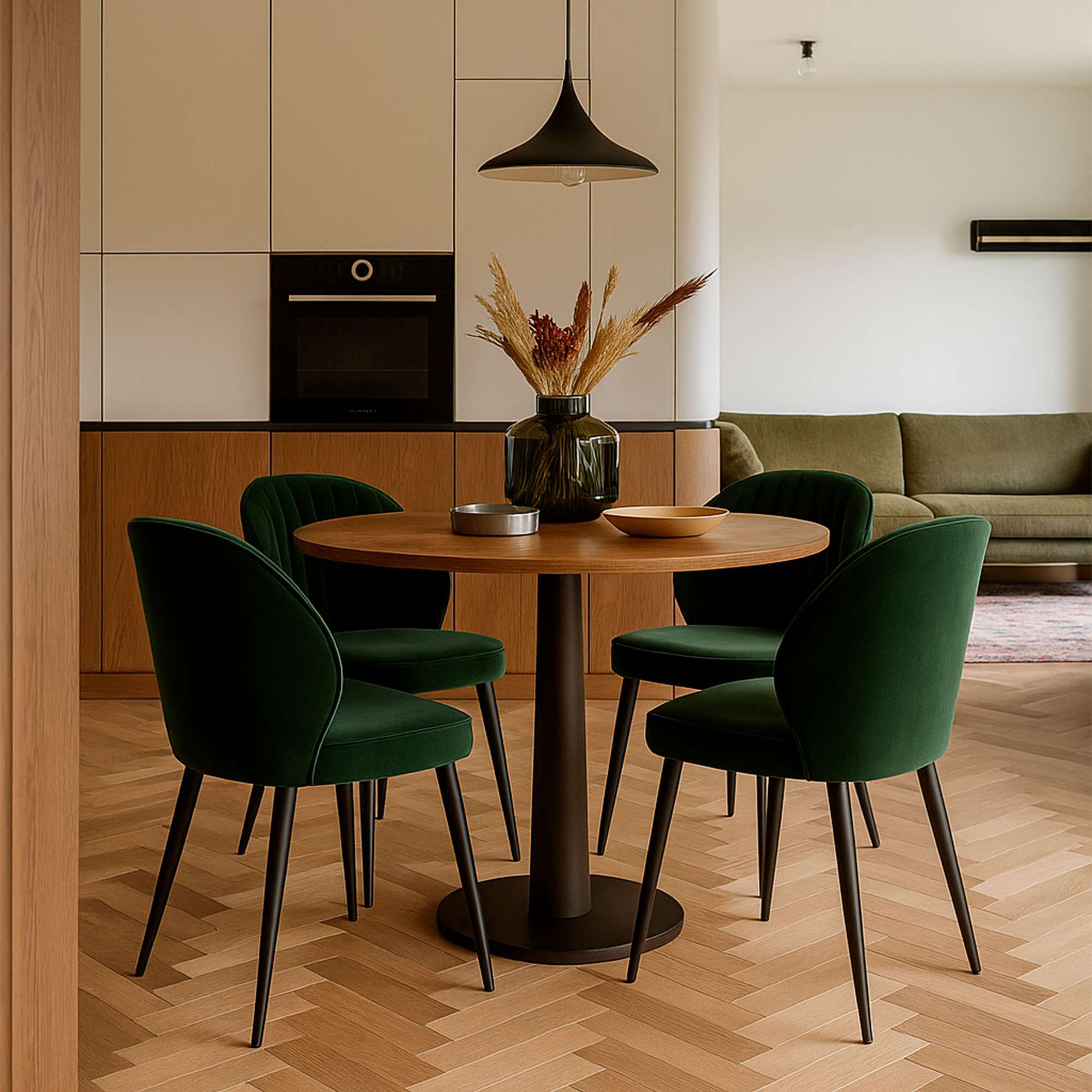 Стул MICHAEL-R1 360, d14 KHAKI LUXчерный