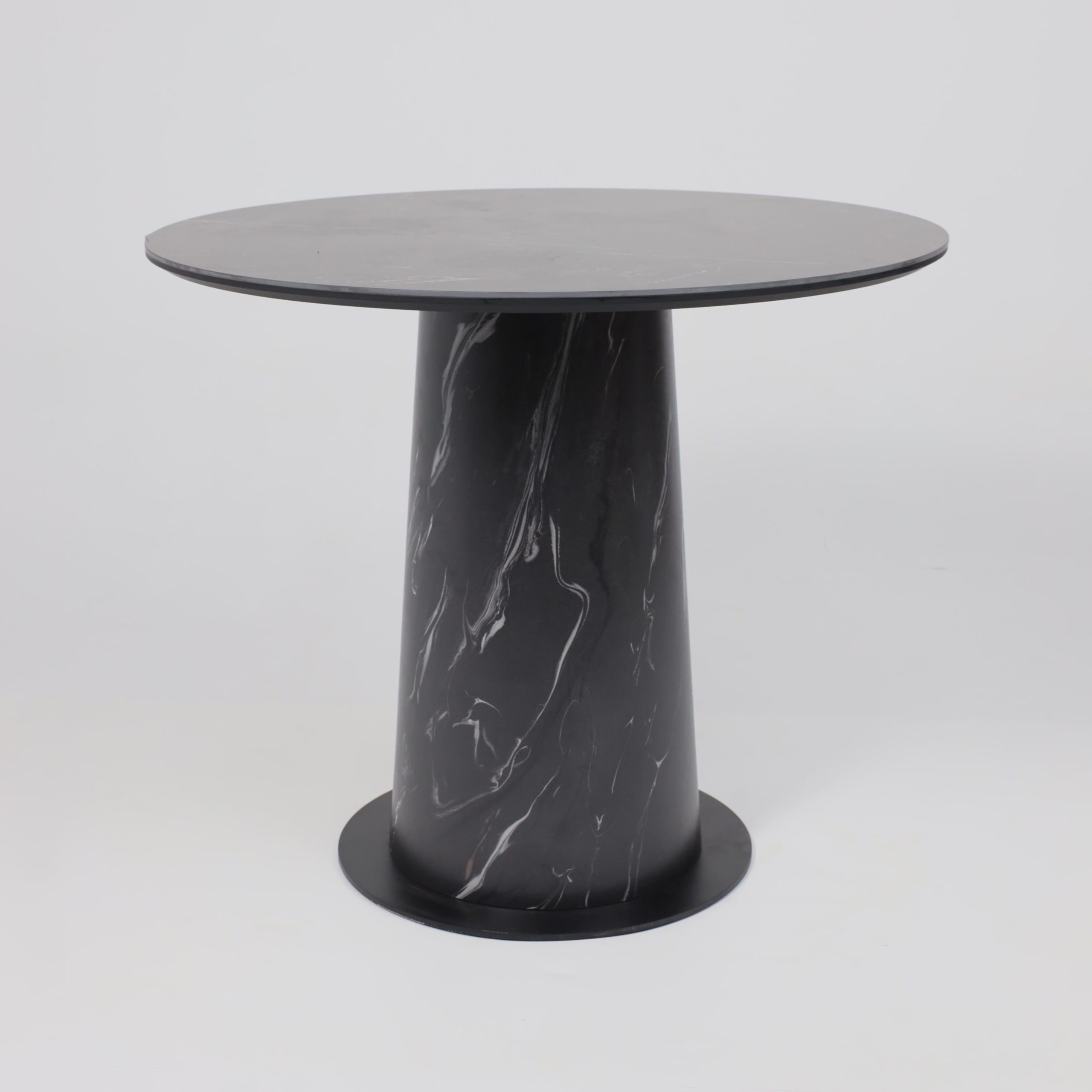 Стол AV 2317, МДФ+керамика, нераздвижной 900 черный, матовый SHAKESPEARE/черный+HPL Асти