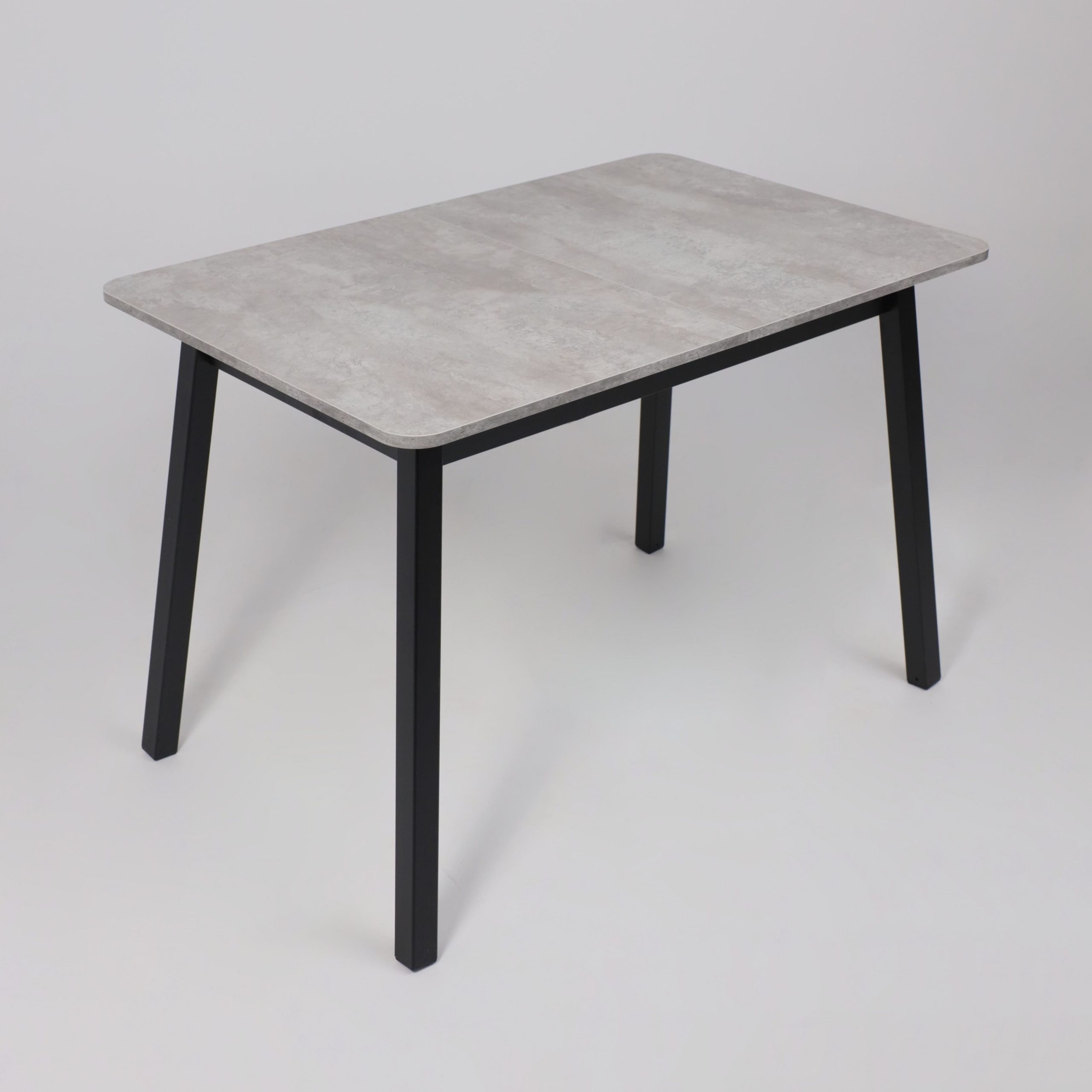 Стол TIRK RADIAL-110, раздвижной 110(142)х70, Серый сланец/Чёрный