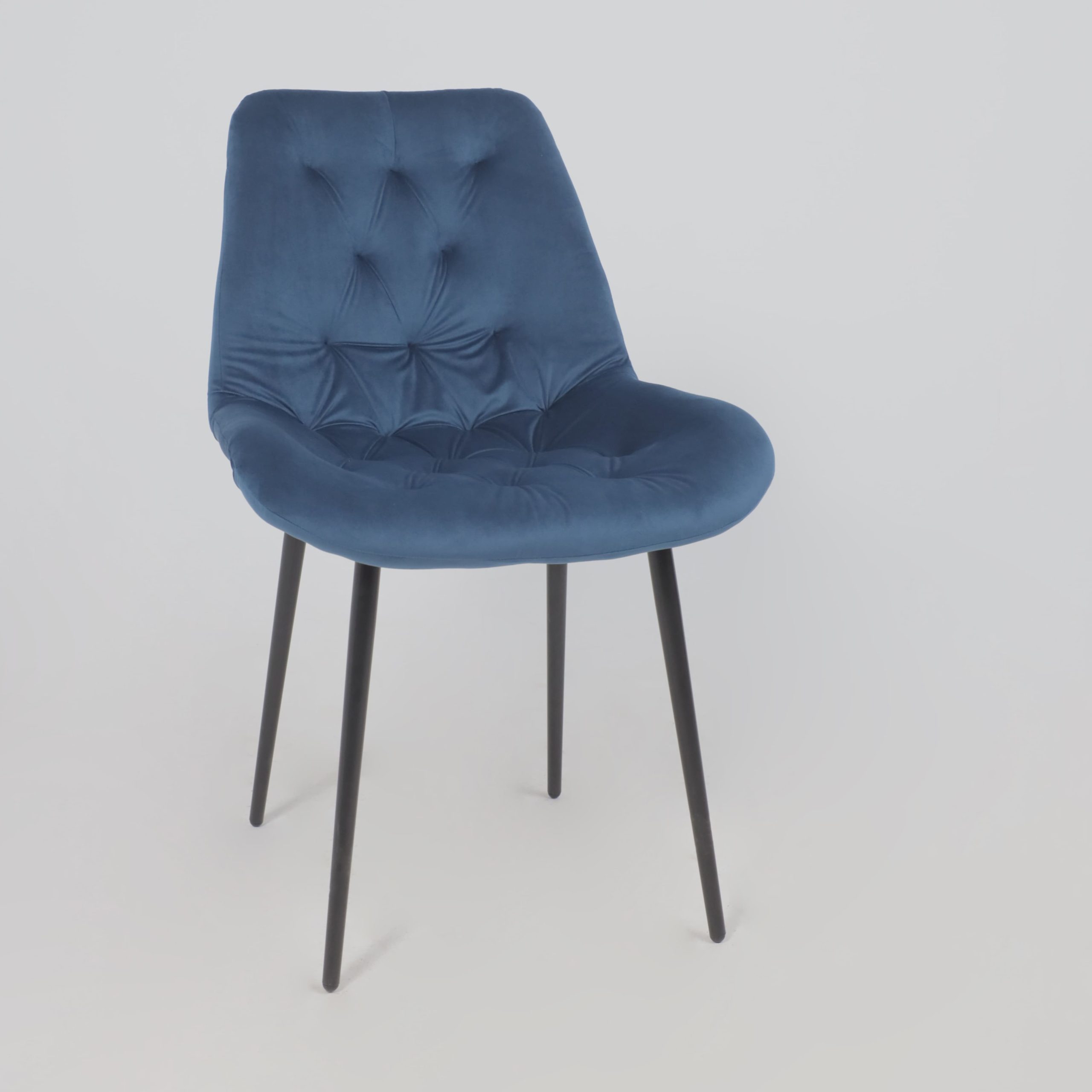 Стул AV 435, синий бархат Confetti deep ocean/черный