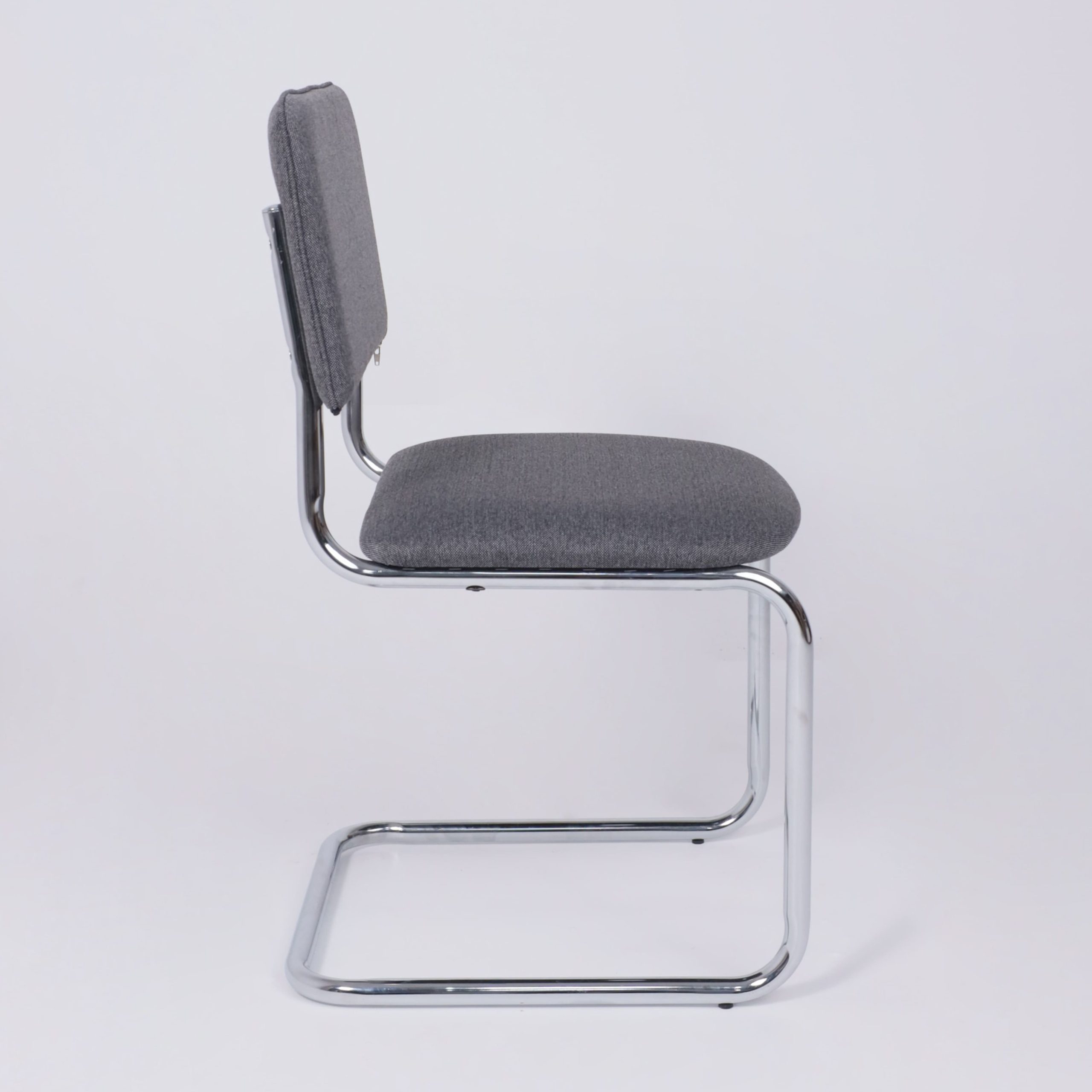 Кресло СЛАВИЯ, Leto 68 темно-серая ткань/хром