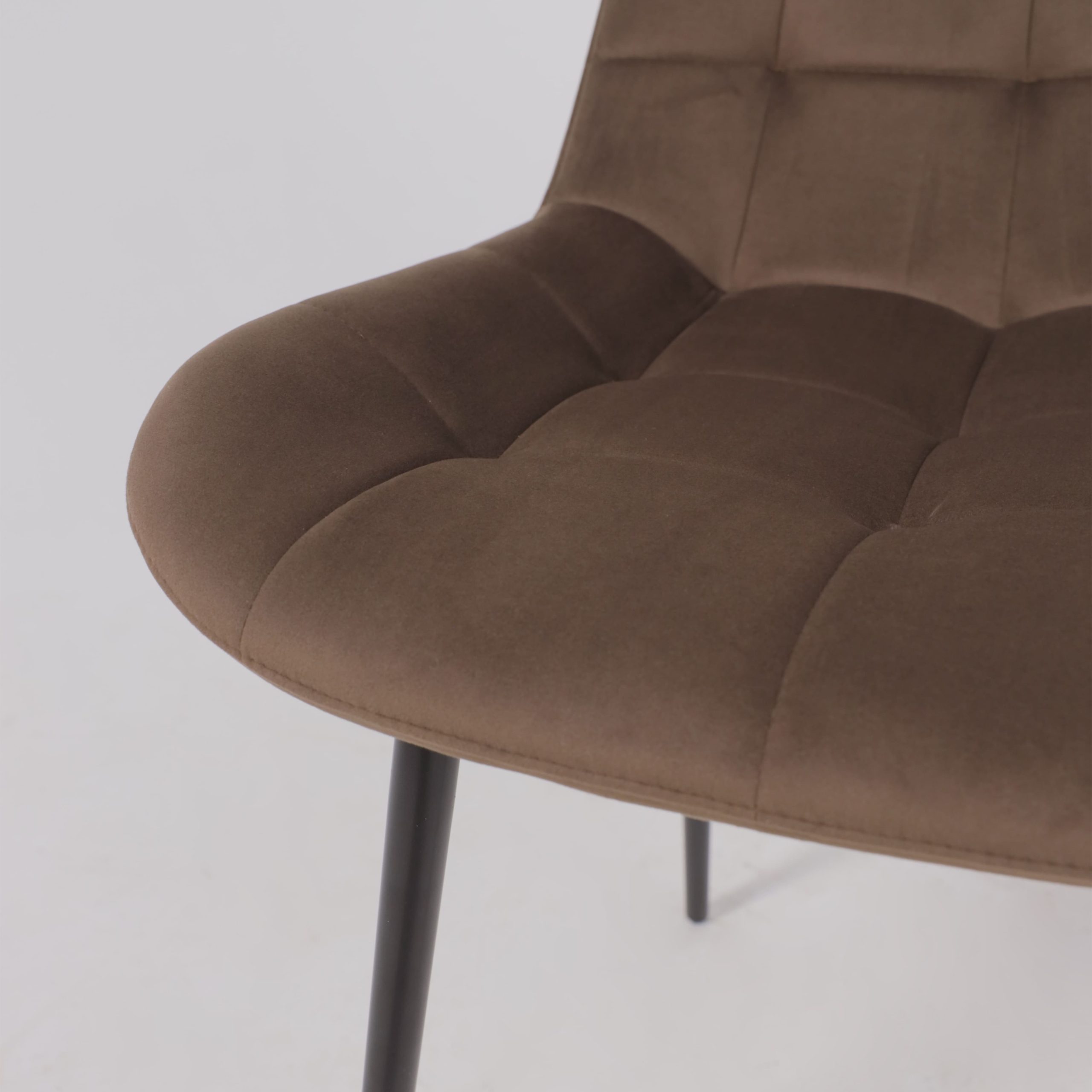 Стул AV 405, шоколадный бархат Confetti chocolate/черный