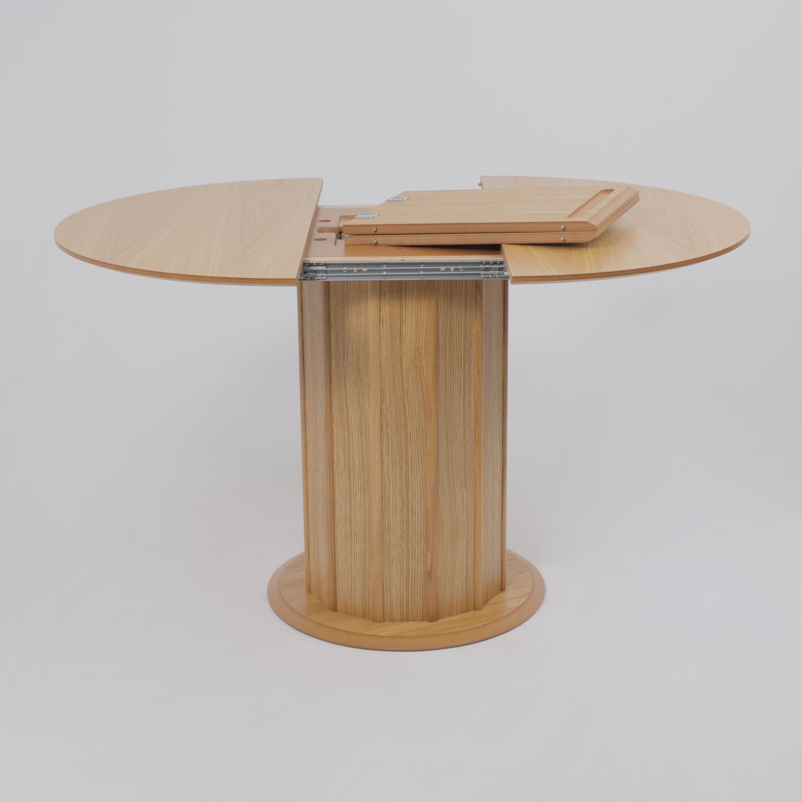 Стол ОЛАФ-М 950(1250)*950, Светлый дуб без тонировки/Светлый дуб